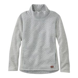 L. L. Bean Women's Quilted Sweatshirt Pullover, Funnel Neck - XL